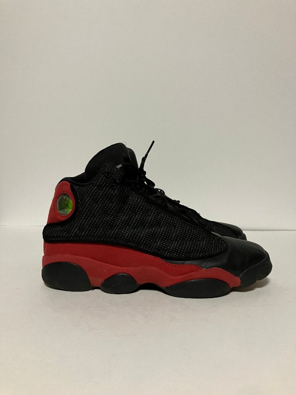 Nike Air Jordan 13 Bred Black & Red Sneakers, Size 7Y (Fits Women's Size 8.5) - Picture 3 of 12